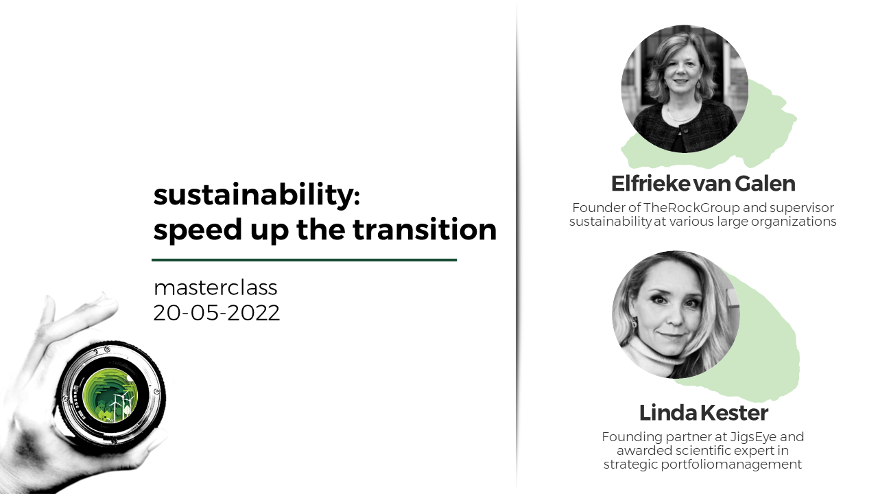 21-09-2022 sustainability: speed up the transition - MASTERCLASS BY JIGSEYE & THEROCKGROUP